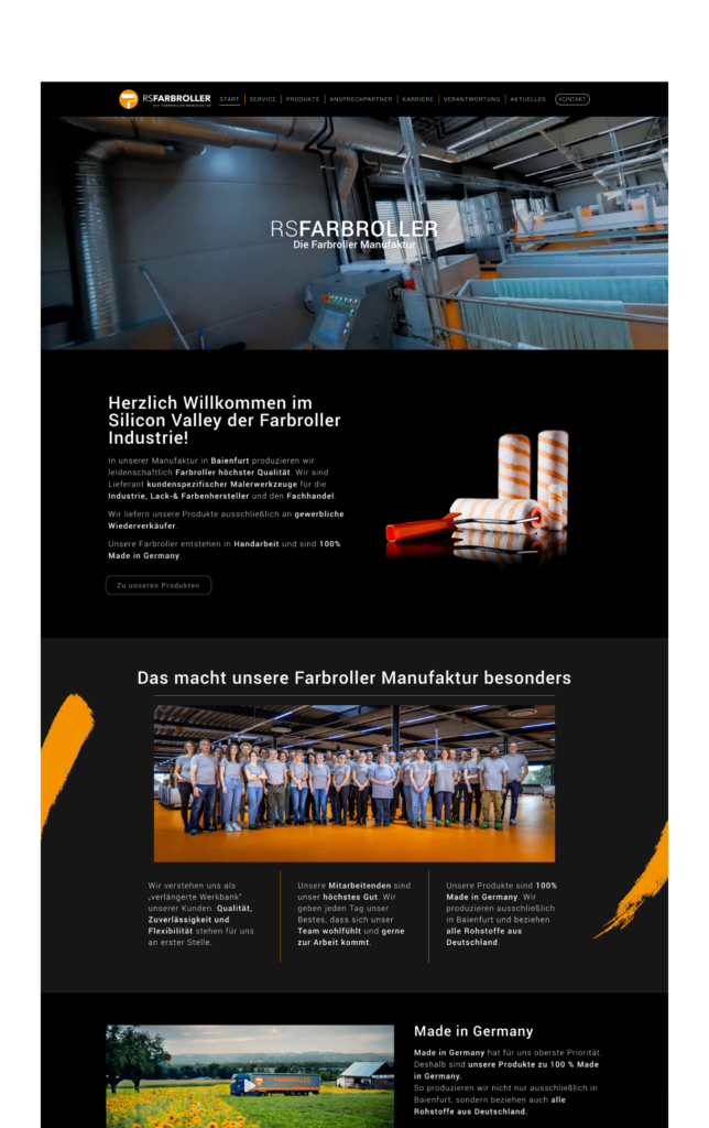 RS Farbroller Landingpage