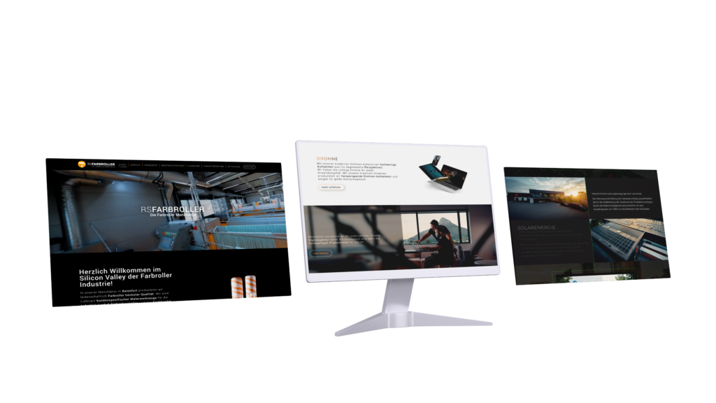 verschiedene Kundenwebsites