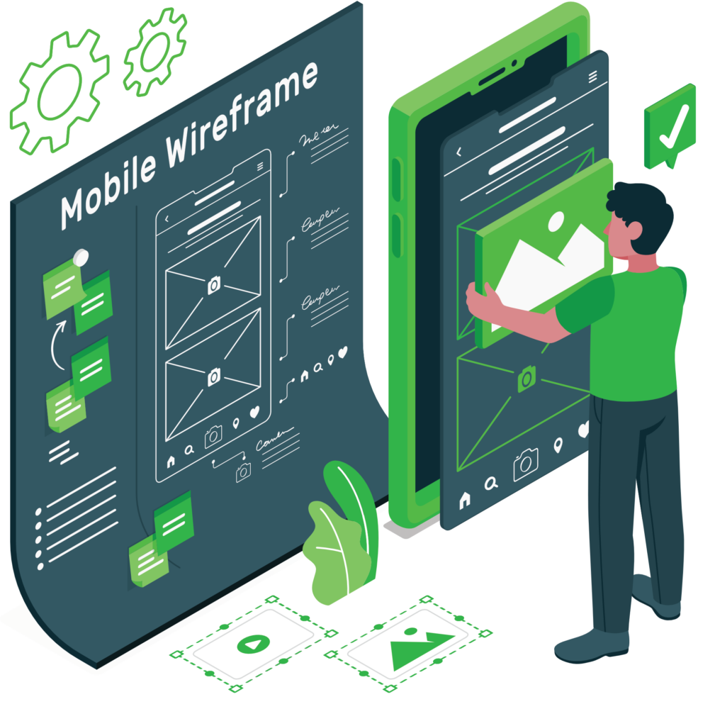 vorschau eines wireframes